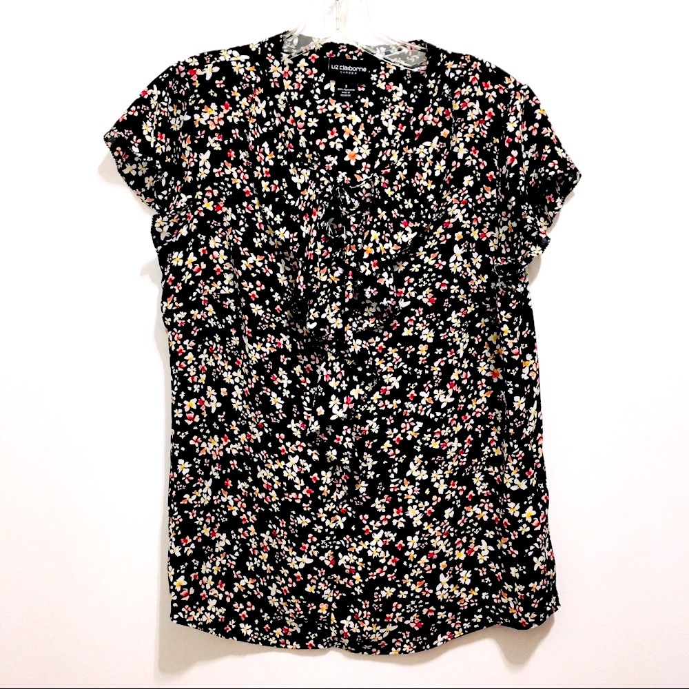 Liz Claiborne Career Women’s Floral Design Blouse